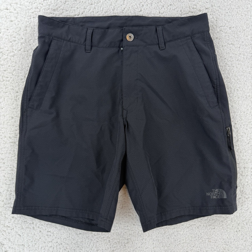 The North Face Mens 32 Black 9 Inseam FlashDry Hiking Stretch Outdoor Shorts
